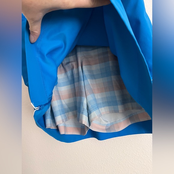 NIKE GOLF Blue Golf Skort Plaid Short golf skirt size 6 - Picture 4 of 13